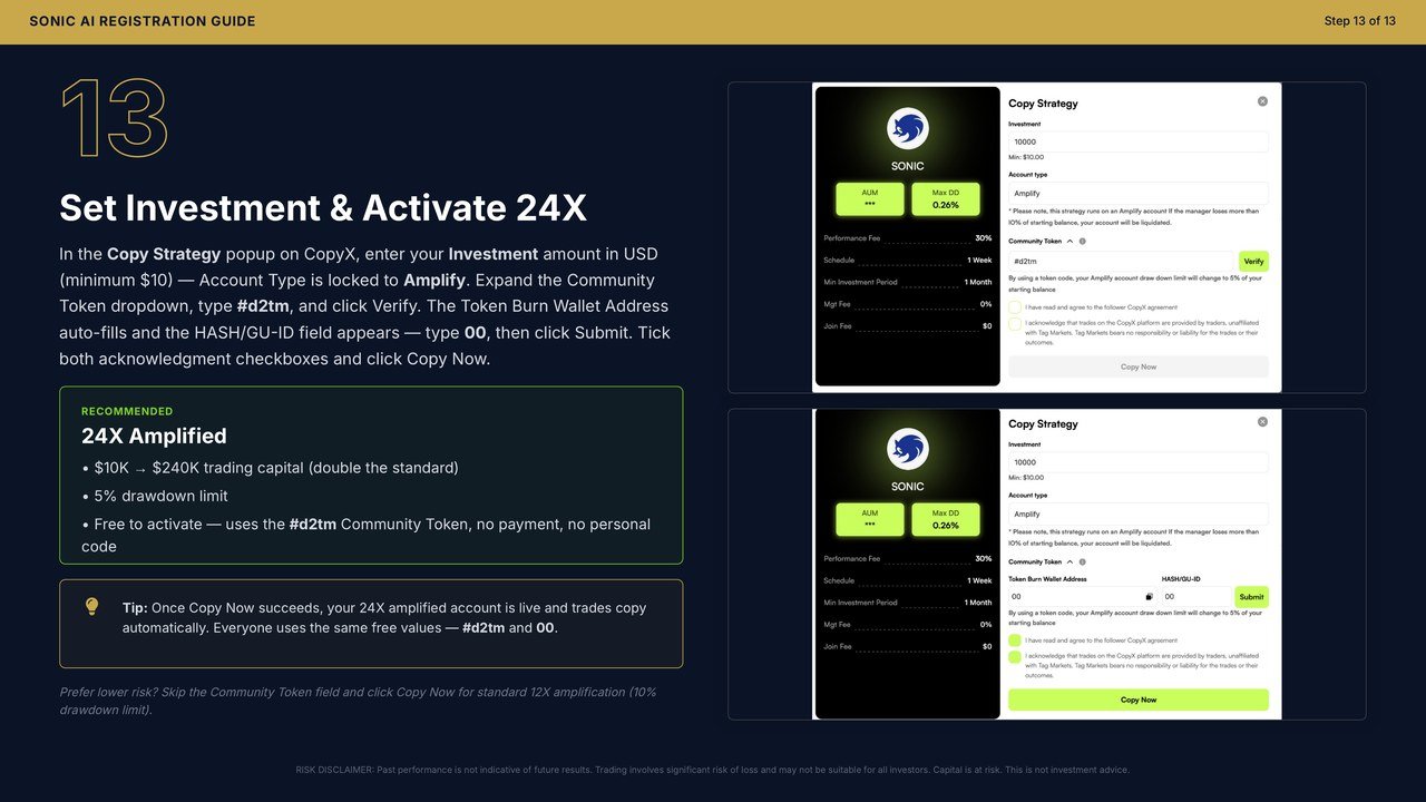 Activer le copy trading et suivre
